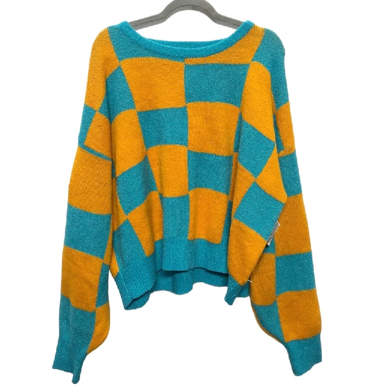 Blue & Orange Sweater Fantastic Fawn, Size L