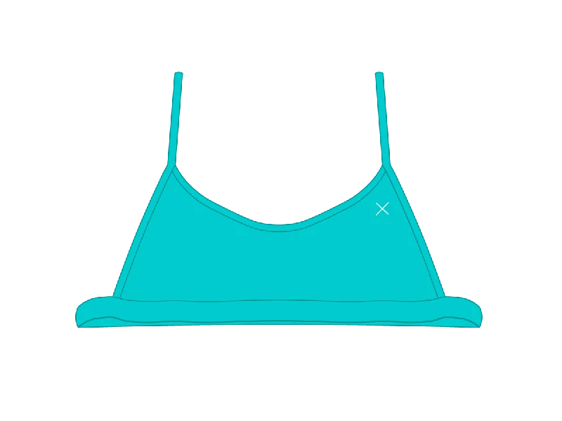 Cyan Open Side Top