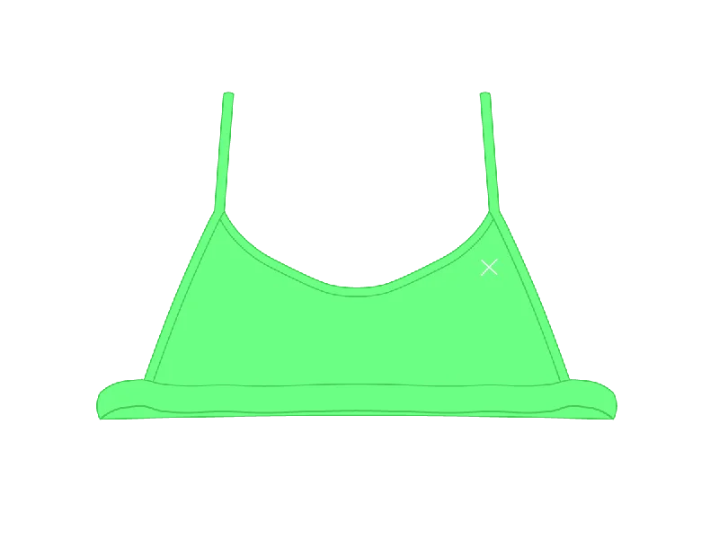 Electro Green Open Side Top