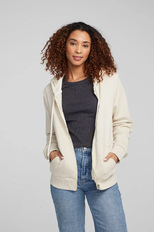 Lex Oatmeal Zip Up Hoodie