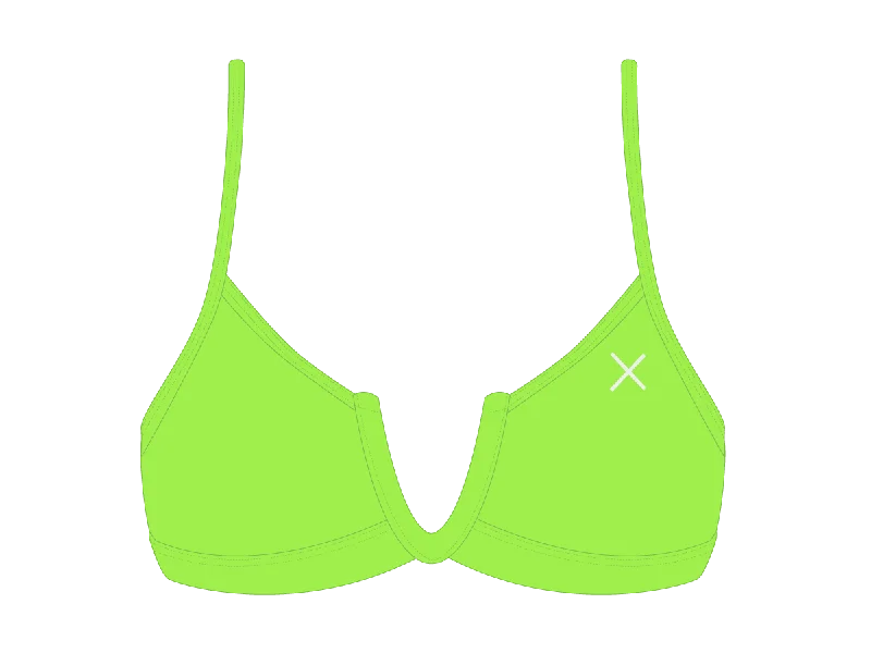 Lime Green V-Cut Top