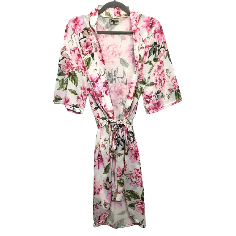 Pink & White Kimono Show Me Your Mumu, Size Os