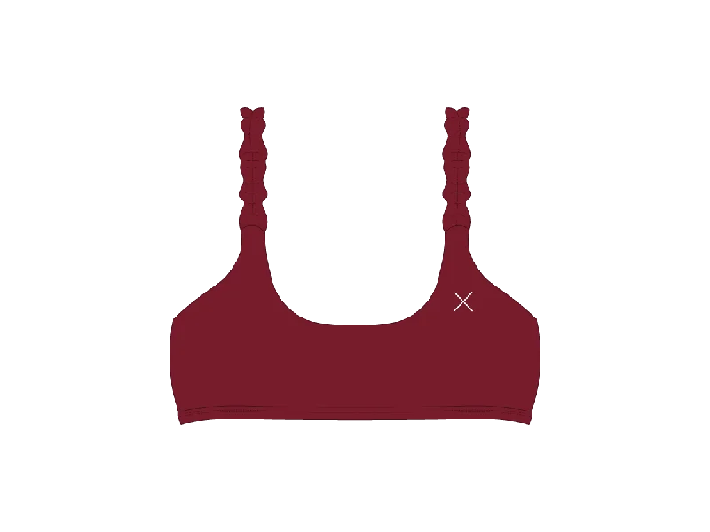 Plum Red Wave Top