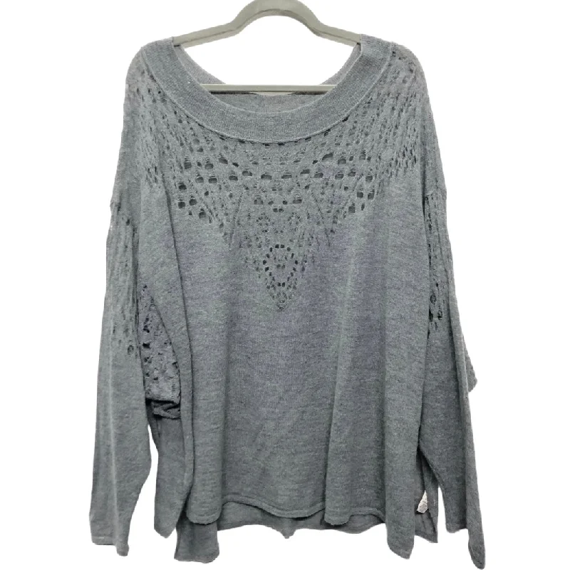 Sweater By Free People In Grey, Size: M