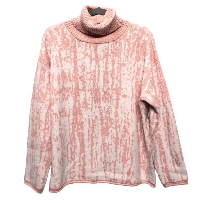 Sweater By Storia In Pink & White, Size: S