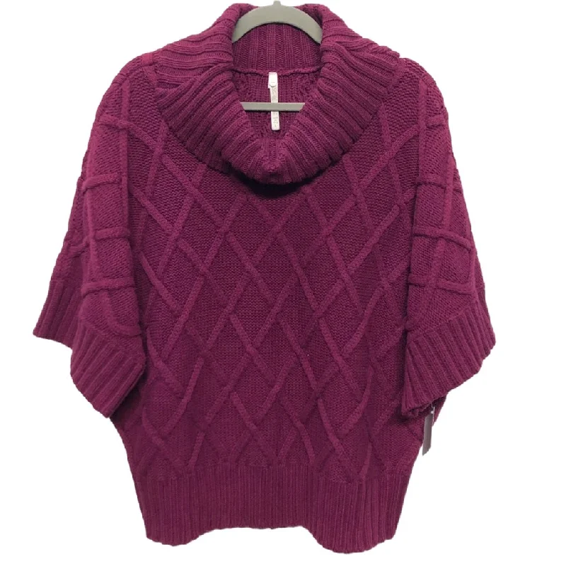 Sweater Short Sleeve By Leo And Nicole In Purple, Size: L