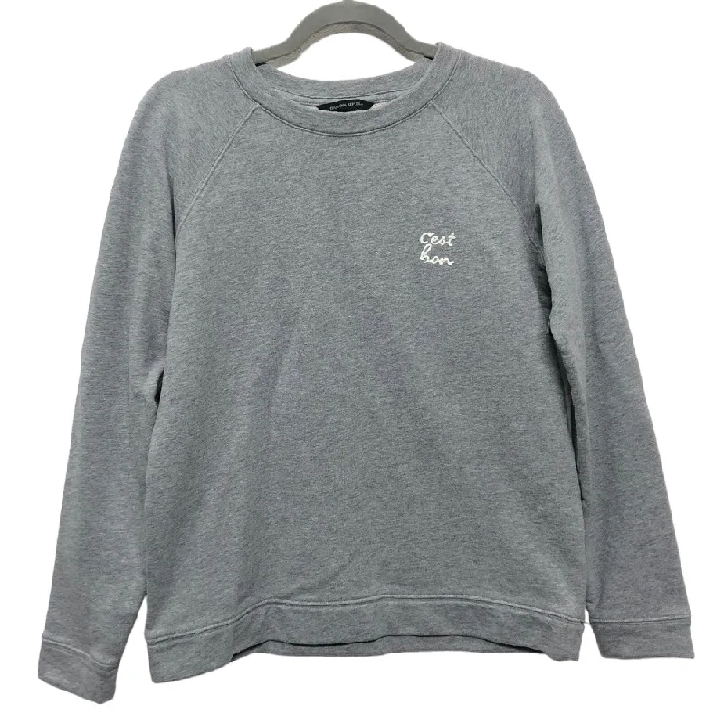 Sweatshirt Crewneck By Banana Republic In Grey, Size: S