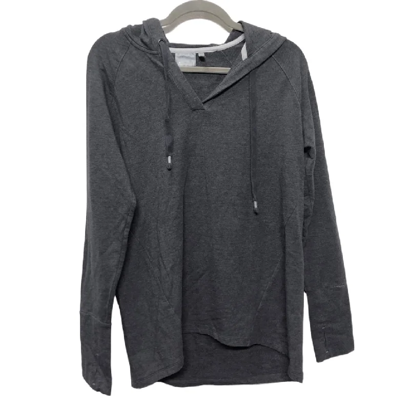 Sweatshirt Hoodie By Athleta In Grey, Size: M