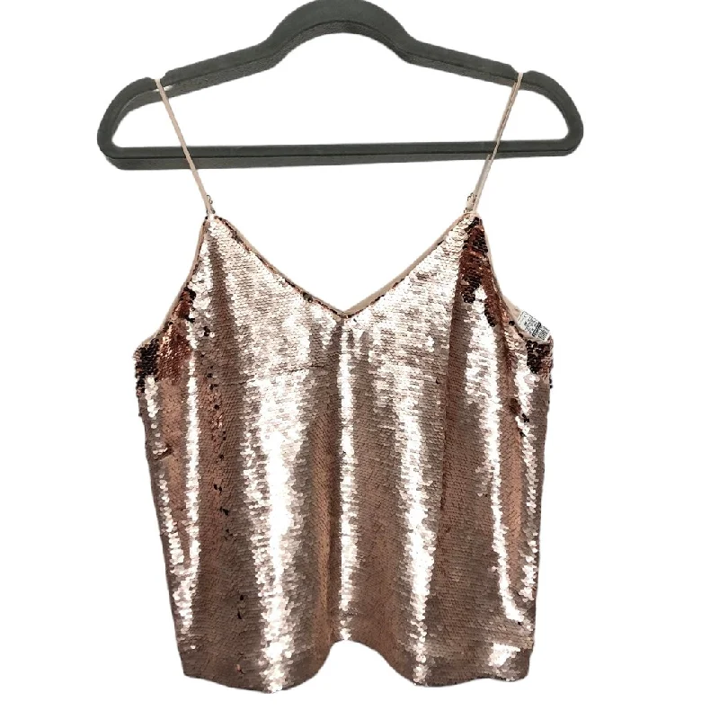 Top Sleeveless By Gianni Bini In Rose Gold, Size: Xs