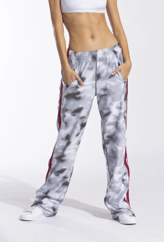 Wide Leg Track Pant Smoke Blur Camo