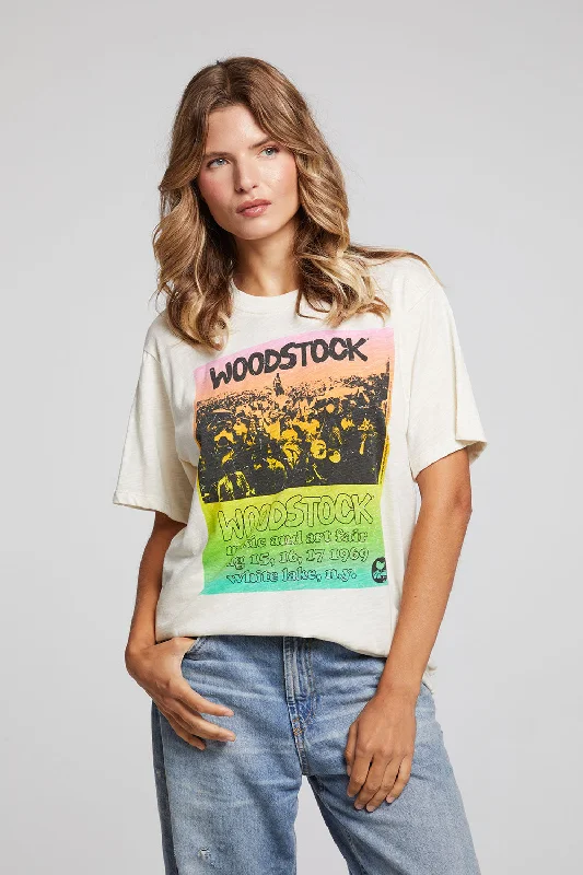 Woodstock Rainbow Poster Tee