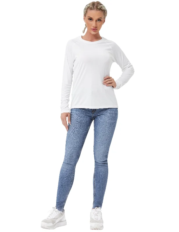 Long Sleeve Athletic Shirts white