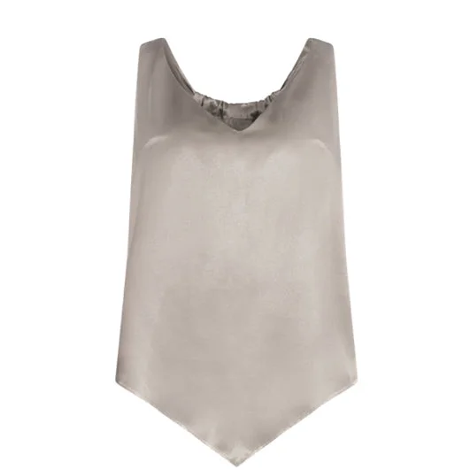 TANK TOP "ILAYDA" MADE FROM SUSTAINABLE VISCOSE WITH A DEEP V-NECK