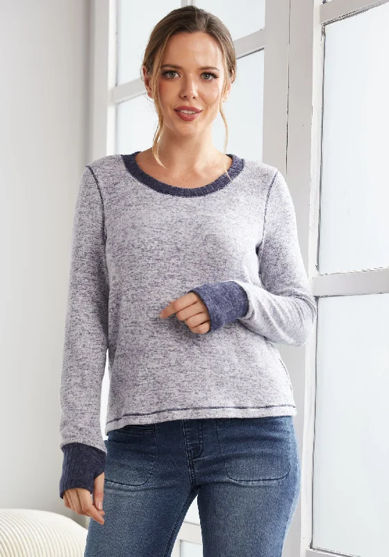 UltraEase Scoop Long Sleeve (Navy)