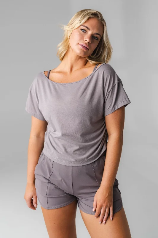 Vitality Versa®  Slouch Tee - Slate