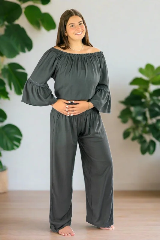 Flare Pants with 2 Pockets