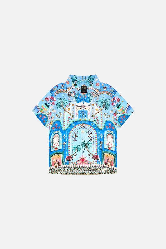 BOYS SHORT SLEEVE SHIRT 4-10 A PAINTED VILLAGE