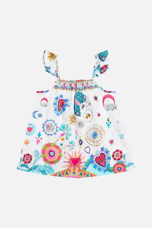 BABIES DRESS WITH FRILLS RAINBOW ROADS