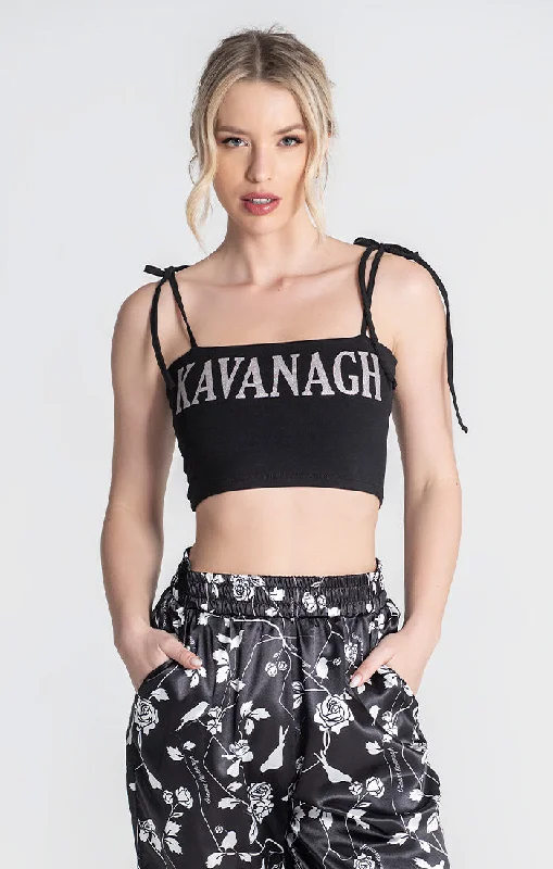 Black Kavanagh Crop Top