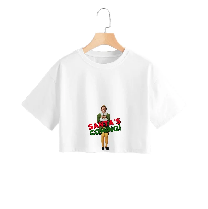 Buddy The Eld - Santa's Coming! Crop Top