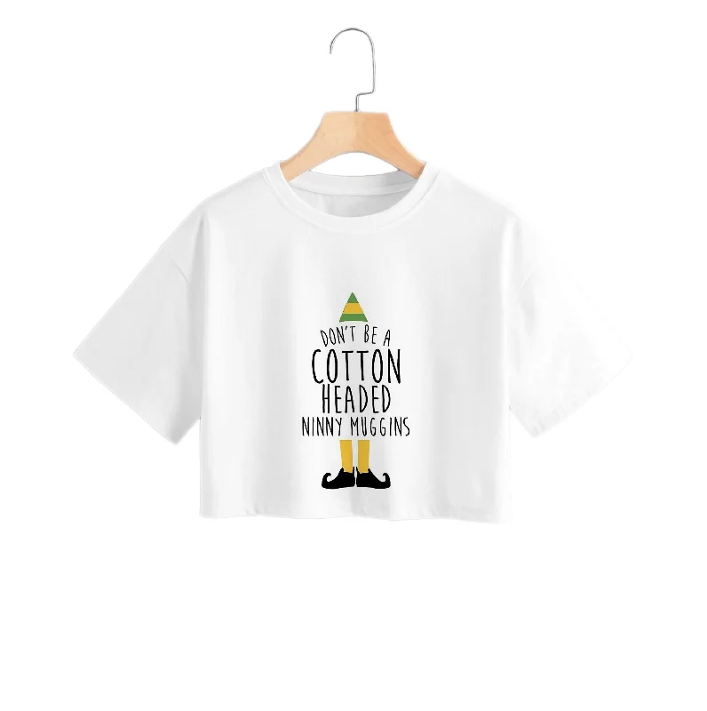 Cotton Headed Ninny Muggins - Buddy The Elf Crop Top