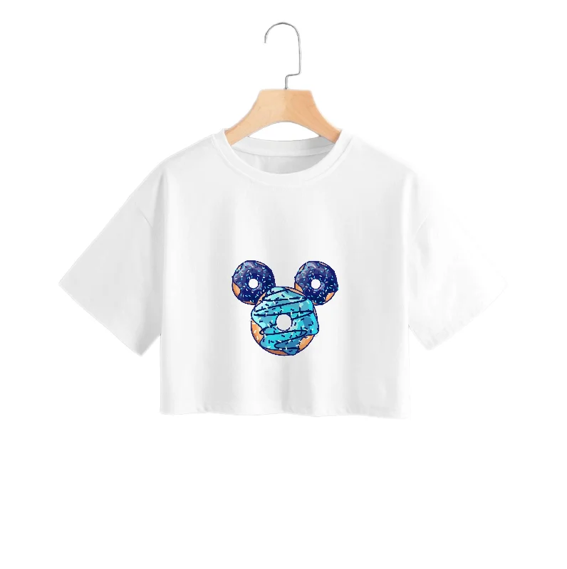 Mickey Mouse Doughnuts Crop Top