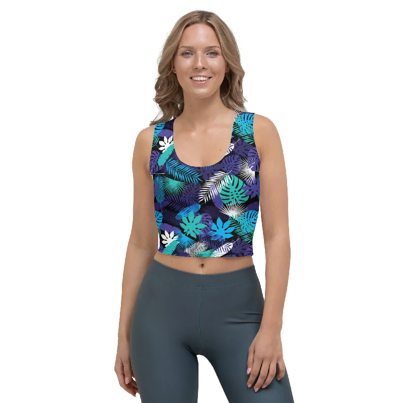 Neon Jungle Night Crop Top