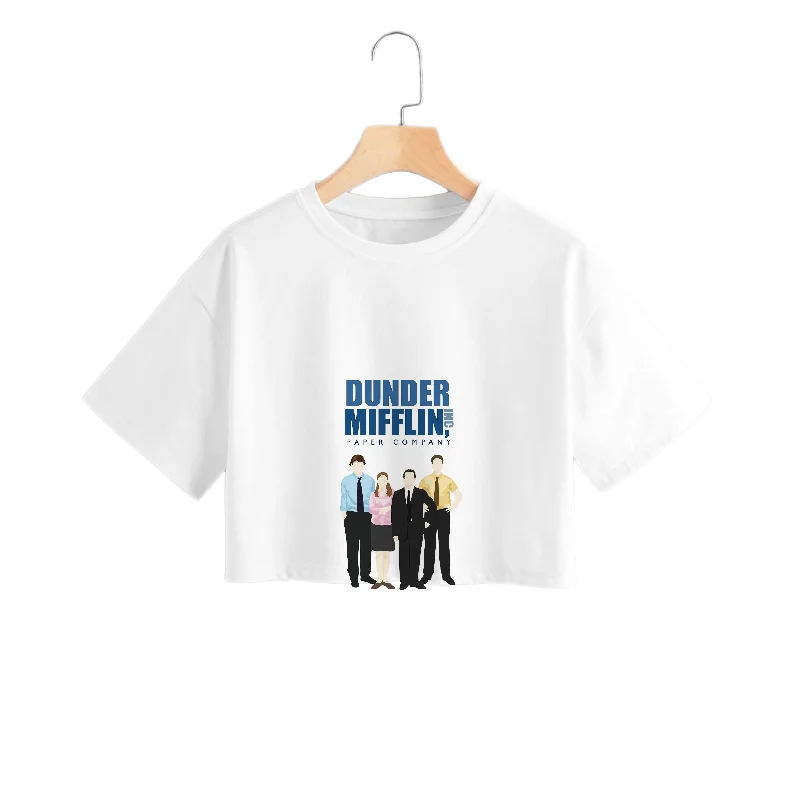 The Office Cartoon - Dunder Mifflin Crop Top