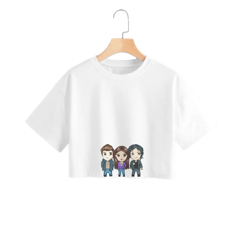 Vampire Diaries Cartoon Crop Top