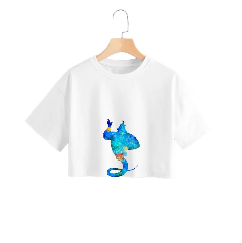 Watercolour Aladdin Disney Crop Top